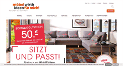 Desktop Screenshot of moebel-wirth.com
