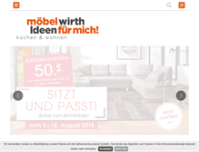 Tablet Screenshot of moebel-wirth.com